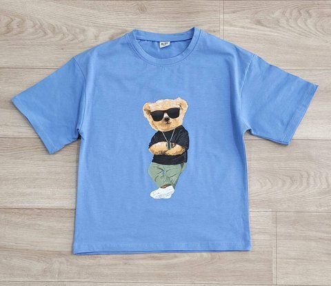 Футболка хлопчик "Teddy Bear" блакитна TWTB-0001 фото